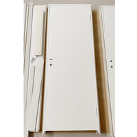Porte intérieure en MDF apprêtée blanche, panneaux de porte et habillages de porte finis pour chambre et salon domestiques