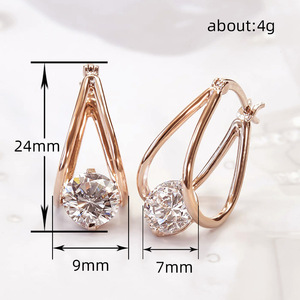 Eleganti Orecchini a U per Donne, Stile Coreano Chic e alla Moda - Product Image 3