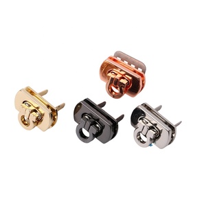 Sang Trọng Mini Kẽm Hợp Kim Đa-Màu Sắc Pít Tông Khóa | Ngạnh Sửa Chữa Chèn <span class=keywords><strong>Clasp</strong></span> Cho Tự Làm Túi Xách Đóng Cửa - Product Image 1