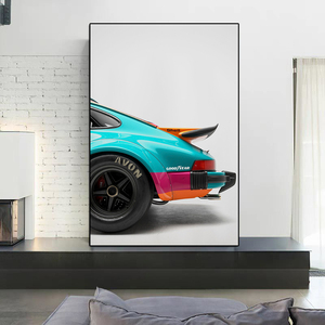 Decorazione della casa dell'ufficio di lusso da corsa parete Art Poster stampa Vintage pittura sportiva personalizzata - Product Image 4
