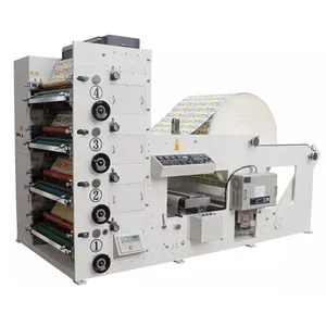 Width 950mm Roll To Roll 4/5/6/7/8 Color Paper Cup Paper Straw Bag Bowl Flexo Printing Machine