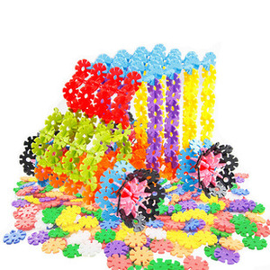 Bloques de construcción de copos de nieve para niños, juguetes de bloques de plástico entrelazados para <span class=keywords><strong>aula</strong></span>, creativos y educativos, venta al por mayor - Product Image 3