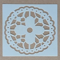 Pochoirs décoratifs de dessin de mandala réutilisables en mylar PET lavable, modèle de mandala DIY
