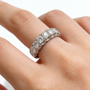 <b>CUSTOM</b> SILVER 10K/14K/18 SOLID GOLD CLASSIC Lab-Grown CVD IGI VVS-VS Oval Cut ENGAGEMENT PARTY FASHION CLUSTER <b>RING</b> - Product Image 4