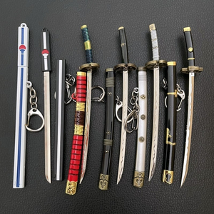 Espada <span class=keywords><strong>de</strong></span> Metal <span class=keywords><strong>de</strong></span> Anime <span class=keywords><strong>de</strong></span> 15 CM al por Mayor <span class=keywords><strong>de</strong></span> China, Espada con Funda, Modelo <span class=keywords><strong>de</strong></span> Aleación Metálica, Llavero Impermeable Ligero con Forma 3D - Product Image 1