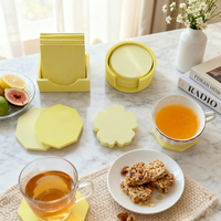 Accessoires de barre de moules de dessous de verre époxy en silicone carrés et ronds pour la forme ovale d'art de résine avec la boîte de rangement