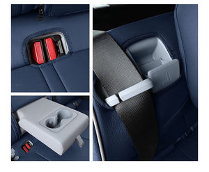 Pour BYD Seal 2022-2024, housses de siège de voiture complètes en cuir personnalisées de style sportif de luxe, toutes saisons, 9 pièces, avant et arrière - Product Image 2