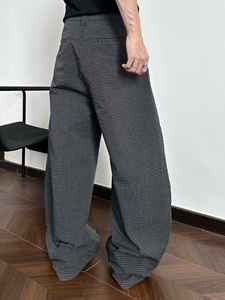 Pantaloni <span class=keywords><strong>da</strong></span> <span class=keywords><strong>Uomo</strong></span> in <span class=keywords><strong>Lino</strong></span> Stile Retrò Americano Old Money, Trendy 100% <span class=keywords><strong>Lino</strong></span>, Vestibilità Larga Casual Dritta, Abbigliamento Maschile Old Money - Product Image 4