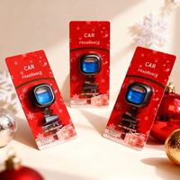 Diffuseur de parfum pour voiture de Noël à clipser sur grille d'aération, désodorisant en plastique pour l'intérieur de la voiture
