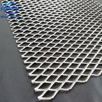 Tôle de treillis métallique expansé en acier à faible teneur en carbone de 4 mm d'épaisseur, forme diamant, petits trous, maille de fil extensible