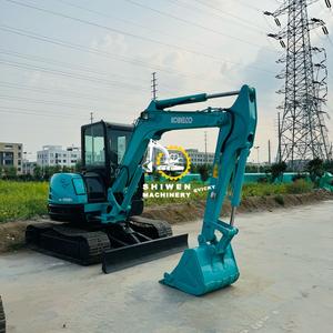 Secondhand Kobelco SK55SR Crawler Excavator, Used Kobelco SK55SR-<b>5</b> Mini <b>5</b> <b>Ton</b> <b>Digger</b> Excavator <b>for</b> <b>Sale</b> Kobelco SK140 SK75 SK55 - Product Image 3