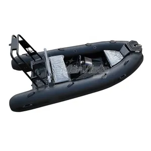 2024 sản phẩm mới bán cứng nhắc sợi thủy tinh hull Orca/hypalon/PVC nhôm sườn thuyền Inflatable thuyền để bán