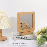 Décoration de bureau de la Saint-Valentin faite à la main, écologique, design DIY, miroir magique, logo personnalisé, LED, forme carrée, sublimation