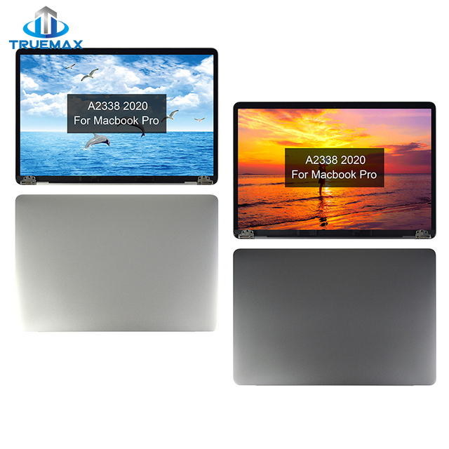 LCD Assembly for Macbook Pro 2020 A2338 M1 13.3-inch Replacement Ekran Pantalla Ecran Tela Screen Display Digitizer Complete