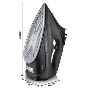 Fer à repasser électrique avec semelle antiadhésive, fer à vapeur électrique anti-goutte pour repasser les vêtements avec réservoir d'eau - Product Image 6