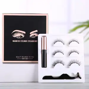 Bán Buôn Nhà Cung Cấp Từ Lông Mi 5 Nam Châm Từ Tính Lashes Với Bút Kẻ Mắt Kit Nhãn Hiệu Riêng Tùy Chỉnh Bao Bì Hộp