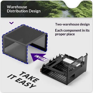Boîtier Mini ITX Sugar Cube Mechanical <span class=keywords><strong>Master</strong></span> E06, petite boîte horizontale pour ordinateur de bureau à domicile - Product Image 4