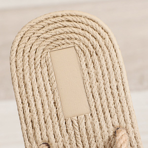 Pas cher en gros Chanclas mode en vente Jepit plat décontracté été plage femmes 2025 pur chanvre corde string sandales - Product Image 6