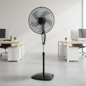 Electrodomésticos, Ventilador de Pie Portátil de 3 Velocidades, Oscilante, de Alta Velocidad, Viento Fuerte, Bajo Ruido, Eficiencia Energética Clase A+ - Product Image 2
