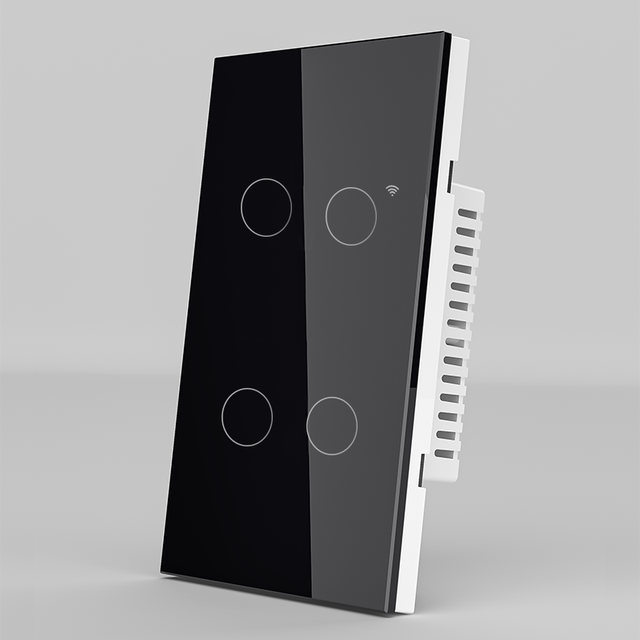4 Gang Wifi Switch Neutral Tuya Zigbee Home Customizable Switch 110-250v 50/60hz Dimmable Light Adjustable Smart Switch
