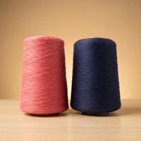 Fil à tricoter haute élasticité, haute ténacité, 48NM/2, mélange viscose, nylon, PBT 2/28S pour sous-vêtements sans couture, lingerie, chaussettes