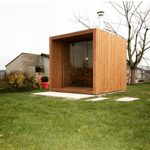Sauna portátil de lujo de madera de cedro rojo y sauna de abeto - Product Image 3