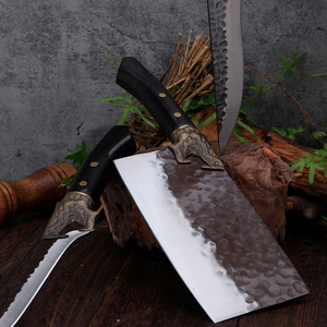 8/7/6 inch giả mạo xương cắt dao cắt nhà bếp xương Cleaver dao chính butcher dao với gỗ xử lý - Product Image 5