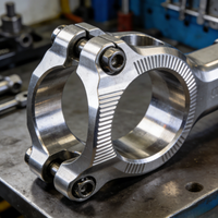 Piñón Trasero de Aluminio 7075 T6 y Acero Inoxidable, Diseño Personalizado CNC, para Bicicletas BMX de Carreras, Modificación Mejorada