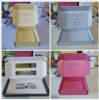 100 Piezas de Cajas de Embalaje Cosmético Personalizadas de Cartón Corrugado de Alta Gama con Relieve, Laminación Mate y Logotipo para Limpiador Facial