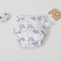 Celana Latih Bayi Katun Murni Bernapas, Anti Bocor, Permukaan Kering, Lembut, Popok Celana Dalam, Kantong Popok, Dapat Dicuci, Celana Belajar Musim Panas