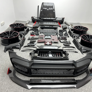 Kit de Mise à Niveau pour G63 W464, Kit Carrosserie Carbone R avec Capot et Pare-chocs pour Classe G W464 G63 AMG G500 G550, Aileron Arrière Inclus - Product Image 1