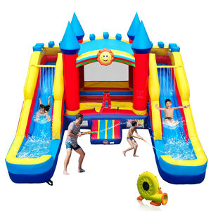 Tobogán Acuático Comercial con Castillo Inflable <span class=keywords><strong>para</strong></span> Adultos y Niños, Castillo Inflable <span class=keywords><strong>de</strong></span> PVC <span class=keywords><strong>para</strong></span> Fiestas Infantiles, Alquiler <span class=keywords><strong>para</strong></span> Negocios - Product Image 1