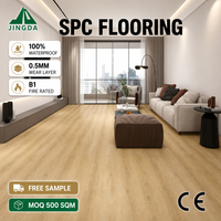 Planchers SPC en vinyle rigide grain chêne miel 3-8mm, antidérapants, pour aménagement moderne résidentiel, hôtels de luxe et centres commerciaux (piso spc)