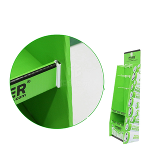 Tùy chỉnh cửa hàng tiện lợi Rack hiển thị với Móc giấy sóng Kệ thân thiện với môi hiển thị đứng cho quảng cáo - Product Image 2