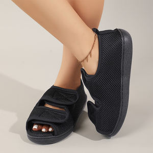 <strong>Women</strong> Comfy Adjustable <strong>Orthopedic</strong> Slides <strong>Sandals</strong> Two Strap Open Toe Diabetic Shoes Medical Slippers - Product Image 5