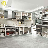 Évier de cuisine moderne en marbre, sur mesure, économique, pratique, avec base modulaire en bois imperméable