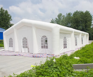 Tente gonflable géante de haute qualité en PVC blanc écologique pour mariages, banquets, rassemblements religieux, fêtes géantes, château à louer - Product Image 5