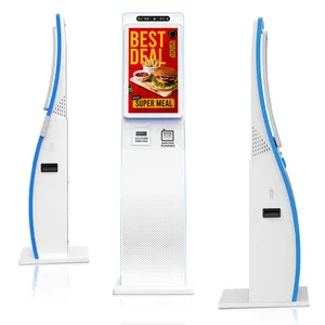 Usingwin 23.6'' Fast Food Restaurant Touch Screen Self-order Service Software Self Ordering Kiosk