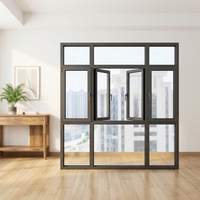 Ventanas abatibles minimalistas de marco delgado DEMEA Serie 85, apertura manual para oficinas modernas, área de vidrio visible