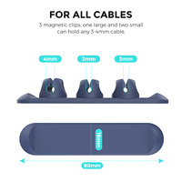 Accesorios para Teléfono en Oferta, Clips Magnéticos Flexibles de Silicona, Organizador de Cables de Escritorio, Protector de Cable de Carga, Bonito