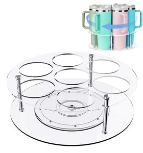 Organizador de Botellas de Agua para Vaso Stanley de 40 oz con Asa, Soporte Giratorio para Vasos Stanley, Organizador de Vasos Acrílico - Product Image 1