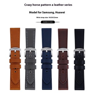Unisex Sport di lusso genuino pazzo cavallo cinturino in pelle per <span class=keywords><strong>GT2</strong></span> <span class=keywords><strong>Pro</strong></span> e Smart <span class=keywords><strong>Watch</strong></span> fascia traspirante - Product Image 5