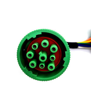 J1939 Тип 2 зеленый штекер к розетке кабельный Кабель GPS трекер грузовик кабель считыватель кодов ISO9001 HD16-9-1939S-P080 - Product Image 5