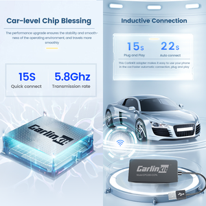 Radio Portátil para Auto con Control <span class=keywords><strong>de</strong></span> Mapas 4 en 1, Adaptador Inalámbrico Carlinkit Sem Fio Ccpa Carplay, Android Auto, Mirrorlink, TV, Smart Ai Box - Product Image 6