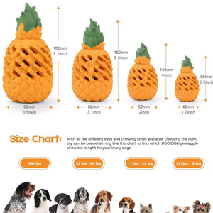 Juguete Masticable de Goma para Perros, con Forma de Piña, Indestructible, No Tóxico, para Perros Mordedores Agresivos, Uso en Exteriores - Product Image 4