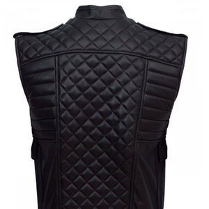 Veste en cuir professionnelle pour homme, 100% cuir, col montant, respirante, confortable, nouveau style, couleur et taille personnalisables - Product Image 5