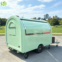 Kiosque mobile en fibre de verre et aluminium Goeasy pour la vente de bonbons, taille personnalisable et design résistant à la rouille