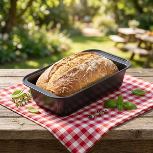 Moule à <span class=keywords><strong>pain</strong></span> rectangulaire en acier <span class=keywords><strong>au</strong></span> carbone antiadhésif <span class=keywords><strong>de</strong></span> 0,<span class=keywords><strong>4</strong></span> mm d'épaisseur, compatible avec la friteuse à air NINJA XJ90 - Product Image 1