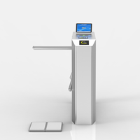 Torniquete Trípode Automático de Acero Inoxidable ESD con Monitoreo de Resistencia en Tiempo Real, Detección de Movimiento, Reinicio, Logotipo Personalizado y Alarma