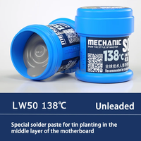 Pâte à souder spéciale mécanicien 50g LW50 ZC50 ZW50 GW50 pour téléphone portable, carte mère, puce, CPU, réparation de l'étain, flux de soudure